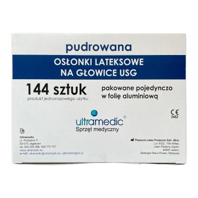 Osłonki PUDROWANE na głowicę USG - pakowane pojedynczo A'144 szt