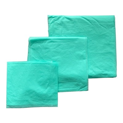 Pościel jednorazowa włókninowa komplet, zielona 25 g/m2