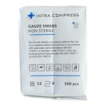 Kompresy gazowe  niesterylne 5 x 5 cm 13N 8W A'100 szt.  INTRA