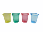 Kieliszki do podawania leków plastikowe  KOLOROWE A'80 szt 