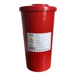 Pojemnik, pojemniki 2 L na odpady medyczne czerwony wysoki