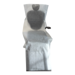 Pokrowiec pokrowce na fotel stomatologiczny, kosmetyczny, łóżko, kozetkę z zakładką gruby 30 gram