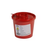 Pojemnik, pojemniki 1 L na odpady medyczne czerwony INTERGOS