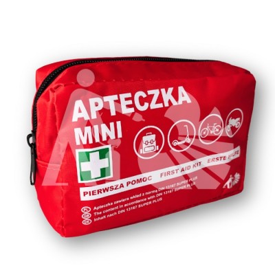 Apteczka  PIERWSZA POMOC mini saszetka  DIN13167 SUPER PLUS